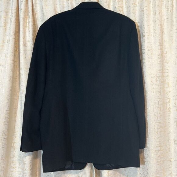 Bill Blass Parisian Black Label %100 Camel Hair Blazer Lined Black Men's 42 Long - Picture 2 of 5